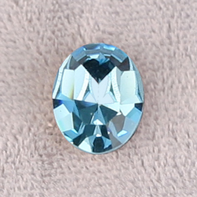 Swarovski Crystal Point Back Fancy Stone - Oval 06x4MM AQUAMARINE