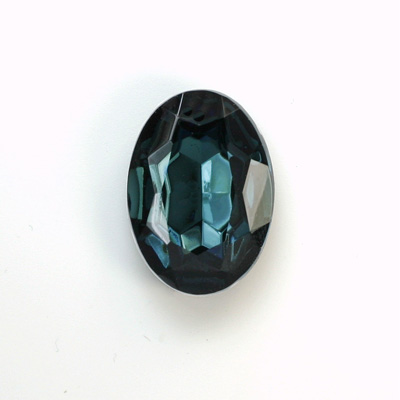Glass Point Back Foiled Tin Table Cut (TTC) Stone - Oval 25x18MM MONTANA