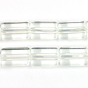 Czech Glass Fire Polished Bead - Atlas 15x10MM CRYSTAL