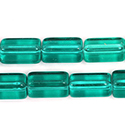 Czech Glass Fire Polished Bead - Atlas 15x10MM EMERALD
