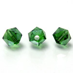 Chinese Cut Crystal Bead - Fancy 05MM GREEN LUMI COAT