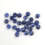 Fiber-Optic Cabochon - Round 04MM CAT'S EYE BLUE