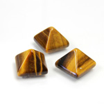 Gemstone Cabochon - Square Pyramid Top 10x10MM TIGEREYE