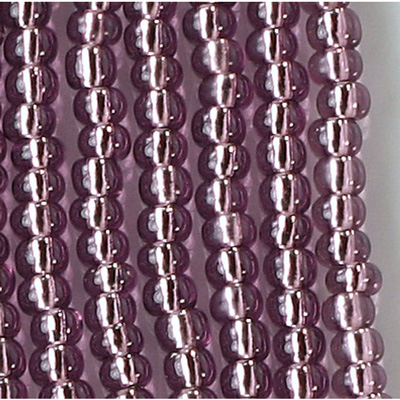 Preciosa Czech Glass Seed Bead - Round 08/0 LT AMETHYST SL 27010