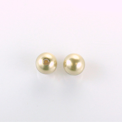 Czech Glass Pearl 1-Hole Ball - 08MM CREME 70414
