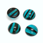 Glass Medium Dome Cabochon - Round 13MM BLUE TORTOISE