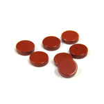 Gemstone Flat Back Flat Top Straight Side Stone - Round 07MM RED JASPER