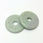 Gemstone Bead - Donut Round Smooth 40MM JADEITE