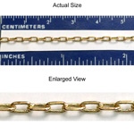Brass Chain 2.1MM Open FILED CABLE