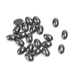 Gemstone Cabochon - Oval 06x4MM HEMATITE