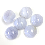 Gemstone Cabochon - Round 12MM BLUE LACE AGATE