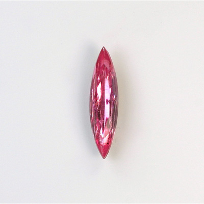 Glass Point Back Foiled Tin Table Cut (TTC) Stone - Navette 24x6MM ROSE