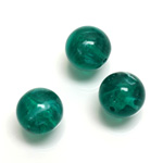 Plastic Flawed Bead - Round 14MM FLAWED EMERALD