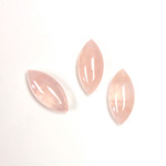 Gemstone Cabochon - Navette 15x7MM ROSE QUARTZ