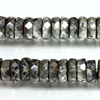 Czech Glass Fire Polished Bead - Rondelle 10x4MM VALENTINITE
