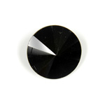 Cut Crystal Point Back Rivoli 18MM JET