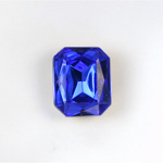 Glass Point Back Tin Table Cut (TTC) Stone - Cushioned Octagon 12x10MM SAPPHIRE