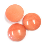 Gemstone Cabochon - Round 18MM DOLOMITE DYED CORAL