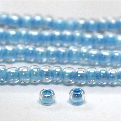 Preciosa Czech Glass Seed Bead - Round 06/0 CRYSTAL LT BLUE 38132