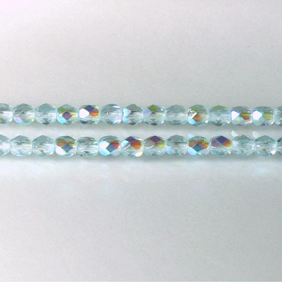 Czech Glass Fire Polish Bead - Round 04MM ALEXANDRITE AB