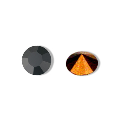 Swarovski Crystal Point Back Foiled Chaton - PP24 JET