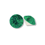 Swarovski Crystal Point Back XILION Foiled Chaton - SS22 EMERALD