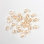 Fiber-Optic Cabochon - Round 03MM CAT'S EYE PEACH