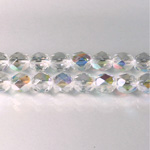 Czech Glass Fire Polish Bead - Round 07MM CRYSTAL AB