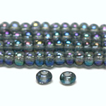 Preciosa Czech Glass Seed Bead - Round 10/0 BLK DIAM AB 41010