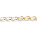 Czech Glass Pearl Bead - Pear 07x5MM CREME 70414