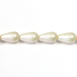 Czech Glass Pearl Bead - Pear 15x8MM FRESHWATER PEARL