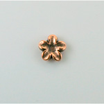 Plastic Flower with Center Hole Metalized - 11MM ANTIQUE COPPER