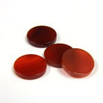 Gemstone Flat Back Flat Top Straight Side Stone - Round 12MM CORNELIAN