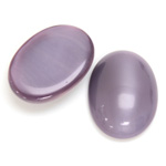 Glass Medium Dome Cabochon - Oval 25x18MM MOONSTONE AMETHYST