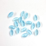 Fiber-Optic Cabochon - Navette 05x2.5MM CAT'S EYE AQUA