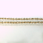 Czech Glass Fire Polish Bead - Round 03MM CRYSTAL BRONZE LINE