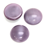 Glass Medium Dome Cabochon - Round 18MM MOONSTONE AMETHYST
