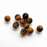 Gemstone 1-Hole Ball 06MM TIGEREYE