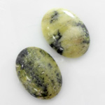 Gemstone Cabochon - Oval 25x18MM YELLOW TURQUOISE
