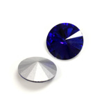 Cut Crystal Point Back Rivoli 14MM SAPPHIRE