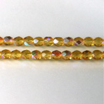 Czech Glass Fire Polish Bead - Round 05MM TOPAZ AB