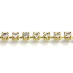 Preciosa Crystal Rhinestone Cup Chain - PP14 (SS6.5)  CRYSTAL-RAW