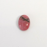 Gemstone Flat Back Carved Scarab 14x10MM RHODONITE