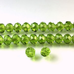 Czech Glass Fire Polished Bead - Fancy Cut Flower 06MM OLIVENE