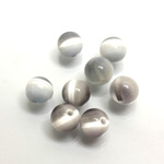 Fiber-Optic 1-Hole Ball - 08MM CAT'S EYE LT GREY