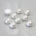 Preciosa Crystal Nacre Pearl Cabochon - Round 07MM WHITE