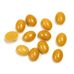 Gemstone Cabochon - Oval 08x6MM YELLOW JASPER