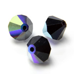 Preciosa Crystal Bead - Bicone 12MM JET AB