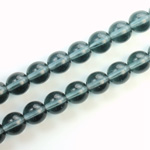 Czech Pressed Glass Bead - Smooth Round 08MM MONTANA