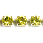 Preciosa MAXIMA Crystal Rhinestone Cup Chain - SS29 CITRINE-RAW